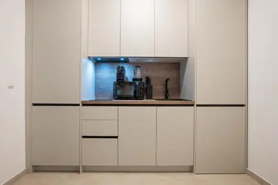 Küche/Küchenzeile in der Unterkunft 42 m2 central bright apartment with a terrace