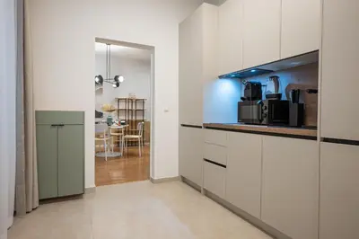 Küche/Küchenzeile in der Unterkunft 42 m2 central bright apartment with a terrace