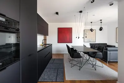Grundriss der Unterkunft Stylisches Apartment in zentraler Grünruhelage mit Garagenplatz