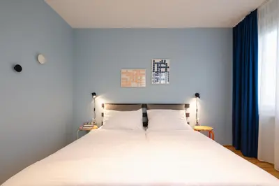 Ein Bett oder Betten in einem Zimmer der Unterkunft HausPension