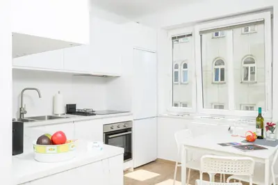 Küche/Küchenzeile in der Unterkunft Hideaway Favoriten