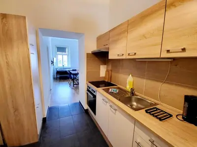 Küche/Küchenzeile in der Unterkunft Vienna City Home Apartment - near Metro station