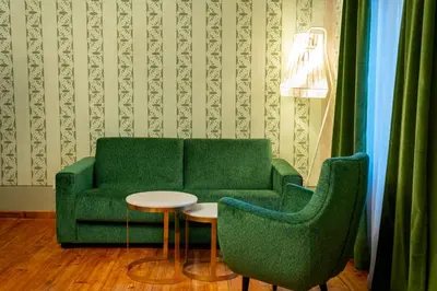Ein Sitzbereich in der Unterkunft CSELLO MÜHLE OSLIP, Eventlocation, Gastronomie & Nächtigung