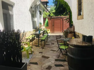 Ein Patio oder anderer Außenbereich in der Unterkunft Ferienwohnungen Neusiedl am See