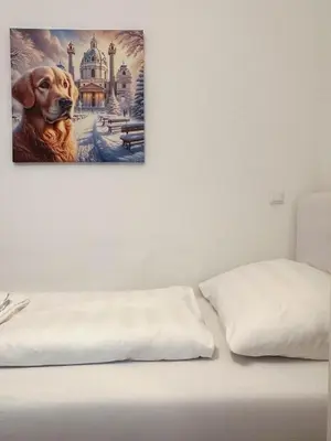 Ein Bett oder Betten in einem Zimmer der Unterkunft Old Vienna Apartments