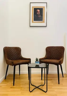 Ein Sitzbereich in der Unterkunft Direct City Center-Privat Rooms-5 Minutes Mariahilferstrasse
