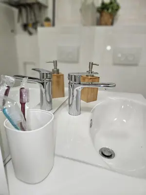 Ein Badezimmer in der Unterkunft Cozy Core Vienna 10 min to Center