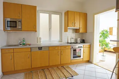 Küche/Küchenzeile in der Unterkunft Vienna City Apartment Schottentor
