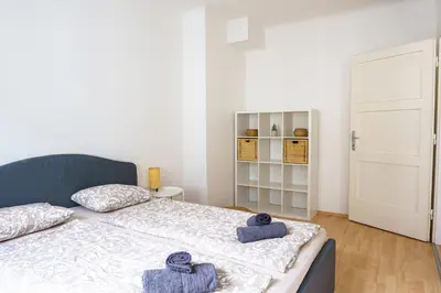Ein Bett oder Betten in einem Zimmer der Unterkunft Vienna City Apartment Schottentor