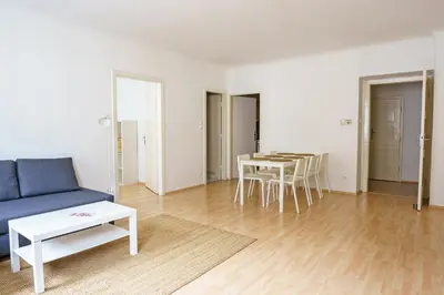 Ein Sitzbereich in der Unterkunft Vienna City Apartment Schottentor