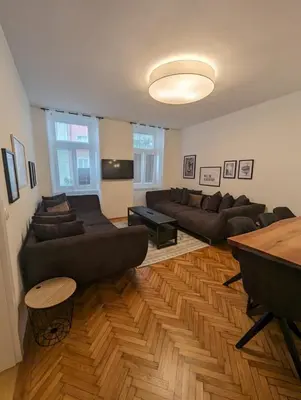 Ein Sitzbereich in der Unterkunft Big CityApartment 19