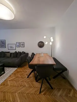 Ein Sitzbereich in der Unterkunft Big CityApartment 19