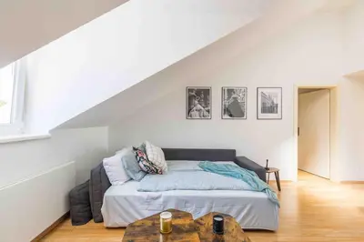Ein Bett oder Betten in einem Zimmer der Unterkunft Modern Colonial Style, Central, Rooftop, BBQ