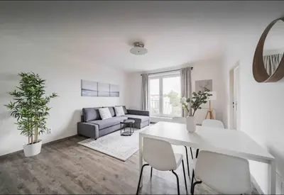 Ein Sitzbereich in der Unterkunft Apartment in perfect location