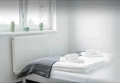 Ein Bett oder Betten in einem Zimmer der Unterkunft Apartment in perfect location