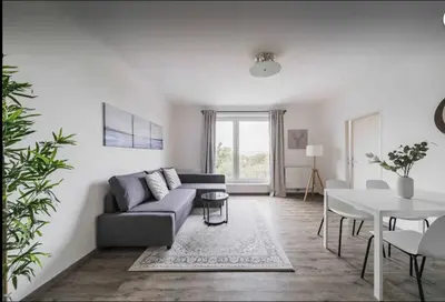 Ein Sitzbereich in der Unterkunft Apartment in perfect location