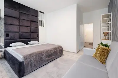 Ein Bett oder Betten in einem Zimmer der Unterkunft #16 Relax Apartment Prater/Messe
