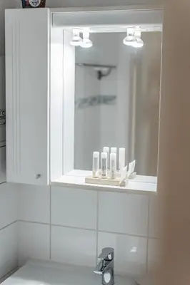 Ein Badezimmer in der Unterkunft Perfekte Wohnung für 4 Personen