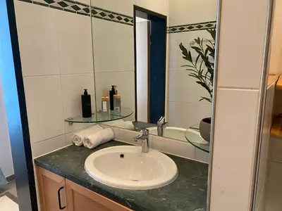Ein Badezimmer in der Unterkunft Focky City Apartments