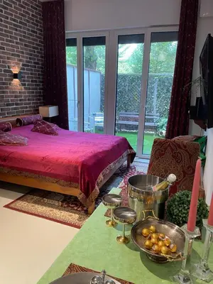 Ein Bett oder Betten in einem Zimmer der Unterkunft Caro’s Gartenwohnung