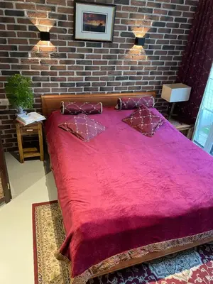 Ein Bett oder Betten in einem Zimmer der Unterkunft Caro’s Gartenwohnung