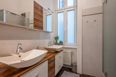 Ein Badezimmer in der Unterkunft Cosy City Center Apartment