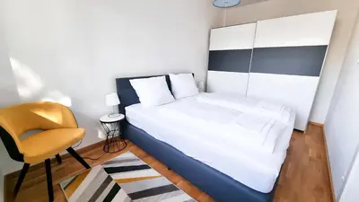 Ein Bett oder Betten in einem Zimmer der Unterkunft Wein Suite