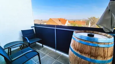 Ein Balkon oder eine Terrasse in der Unterkunft Wein Suite