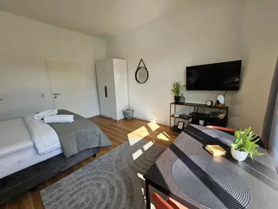 TV/Unterhaltungsangebot in der Unterkunft Exklusiv-Suite 10 min to Center