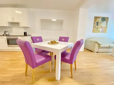 Küche/Küchenzeile in der Unterkunft Pelikan Apartments