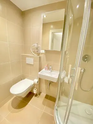 Ein Badezimmer in der Unterkunft Pelikan Apartments