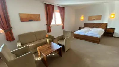 Ein Bett oder Betten in einem Zimmer der Unterkunft Weinland
