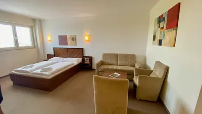 Ein Bett oder Betten in einem Zimmer der Unterkunft Weinland