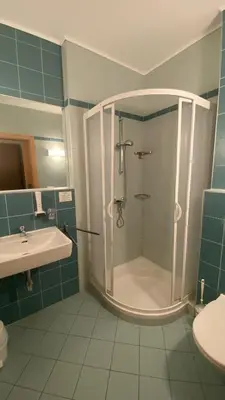 Ein Badezimmer in der Unterkunft Weinland