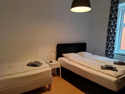 Ein Bett oder Betten in einem Zimmer der Unterkunft Apartments near Schönbrunn