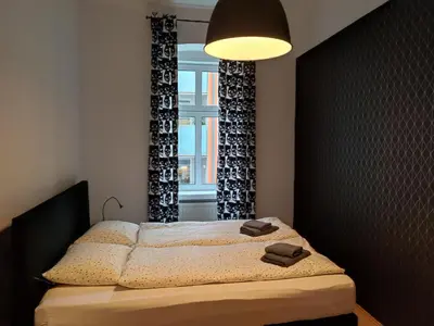 Ein Bett oder Betten in einem Zimmer der Unterkunft Apartments near Schönbrunn