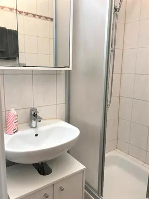 Ein Badezimmer in der Unterkunft Studio & Apartments near Reumannplatz