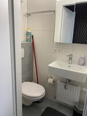 Ein Badezimmer in der Unterkunft Studio & Apartments near Reumannplatz