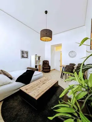 Ein Sitzbereich in der Unterkunft Luxury CityApartment 2