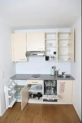 Küche/Küchenzeile in der Unterkunft Urban Stays Apartments Vienna