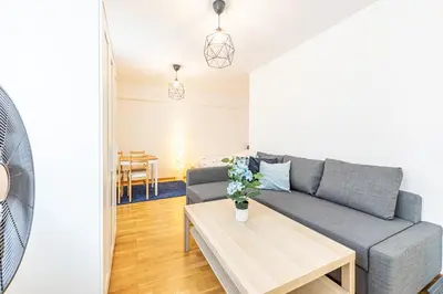 Ein Sitzbereich in der Unterkunft CALM & EASY by JR City Apartments