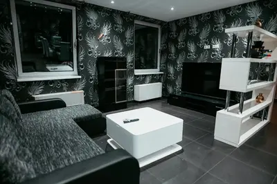 Ein Sitzbereich in der Unterkunft VIP Vienna Shopping Center 5 Appartment