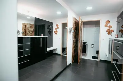 Küche/Küchenzeile in der Unterkunft VIP Vienna Shopping Center 5 Appartment