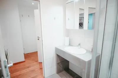 Ein Badezimmer in der Unterkunft Vienna Shopping Center 6a Apartment