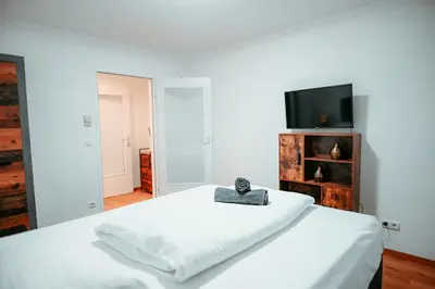 TV/Unterhaltungsangebot in der Unterkunft Vienna Shopping Center 6a Apartment
