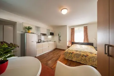 Küche/Küchenzeile in der Unterkunft Schlossquadrat Apartement 14 A