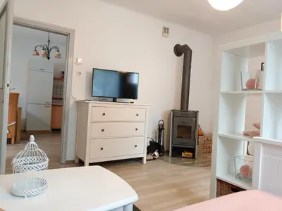 TV/Unterhaltungsangebot in der Unterkunft Ferienwohnung Strohblume