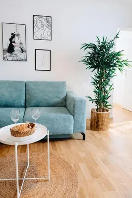 Ein Sitzbereich in der Unterkunft Suites in Mödling