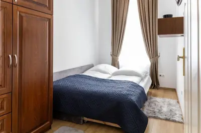 Ein Bett oder Betten in einem Zimmer der Unterkunft Diamond Apartment Vienna