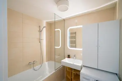 Ein Badezimmer in der Unterkunft Vienna Residence, Vorgartenstraße - Leopoldstadt